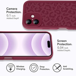 Foto 4 | Foto 4 | Funda De Teléfono Mowime Compatible Con Iphone 16 De 6.1 Pulgadas Con Estampado De Leopardo - Venta Internacional.