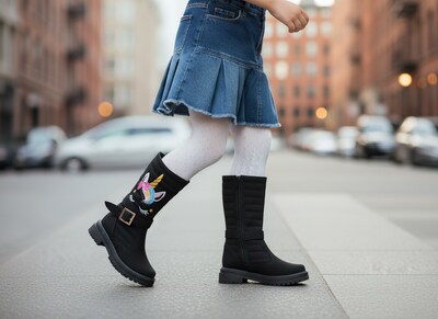 Foto 8 | Foto 8 | Bota Botin Para Niña Bordada Unicornio Casual Comoda Ligera Moda Antiderrapante Cierre Lateral