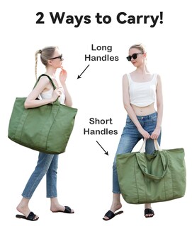Foto 5 | Foto 5 | Bolsa Bagelite De Lona Grande Para Mujer 22 Pulgadas 50 L Color Verde - Venta Internacional.