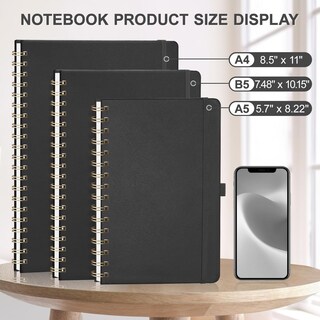 Foto 2 | Foto 2 | Cuaderno Ahgxg Papel Cuadriculado A4 100 G/m² 110 Páginas Tapa Dura - Venta Internacional.