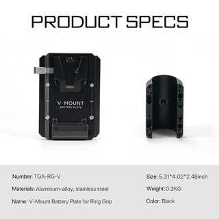 Foto 3 | Foto 3 | Placa De Batería Con Montaje En V Tilta Tga-rg-v Para Dji Rs4 Pro/rs4/rs3 Pro/rs2 Pro - Venta Internacional.