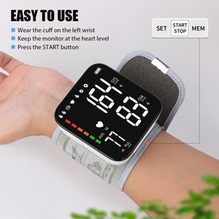 Foto 6 | Foto 6 | Monitor De Presión Arterial De Muñeca Btyolfup Recargable Con Funda - Venta Internacional.