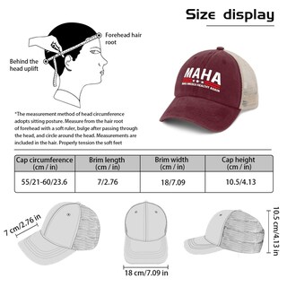 Foto 7 | Foto 7 | Sombrero De Camionero Zuriohalk Maha Make America Healthy Again Red - Venta Internacional.