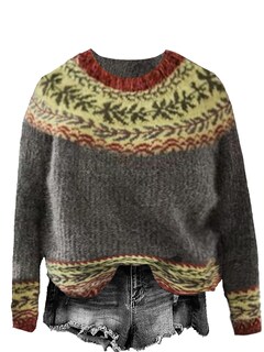 Foto 1 | Foto 1 | Jersey Depensl Vintage Fair Isle Para Mujer Multicolor Xxl - Venta Internacional.