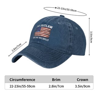 Foto 6 | Foto 6 | Gorro Con Bandera Cap Foesunit Outlaw Hillbilly 2024 Azul Marino - Venta Internacional.