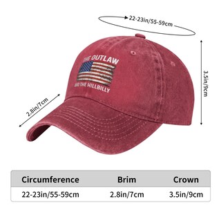 Foto 6 | Foto 6 | Sombrero Foesunit Outlaw Hillbilly 2024 Con Bandera Para Hombre Y Mujer - Venta Internacional.