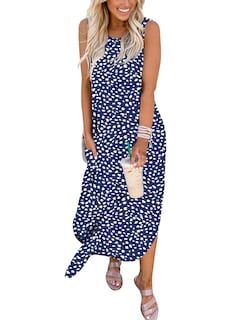Foto 4 | Foto 4 | Vestido Largo Sin Mangas Jeqeocafy 2025 Para Verano Y Playa Con Bolsillos - Venta Internacional.