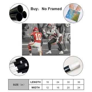 Foto 2 | Foto 2 | Póster Sobre Lienzo Qunan Sports Antoine Winfield Jr. ¿y Tyreek Hill - Venta Internacional.