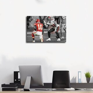 Foto 3 | Foto 3 | Póster Sobre Lienzo Qunan Sports Antoine Winfield Jr. ¿y Tyreek Hill - Venta Internacional.