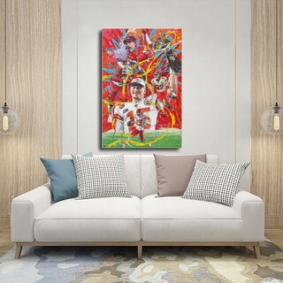 Foto 5 | Foto 5 | Póster En Lienzo Aikelai Patrick Mahomes Para Dormitorio 30 X 45 Cm - Venta Internacional.