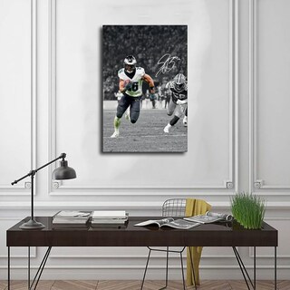 Foto 3 | Foto 3 | Póster De Lona Purerin Saquon Barkley Para Decoración De Dormitorio 30 X 45 Cm - Venta Internacional.