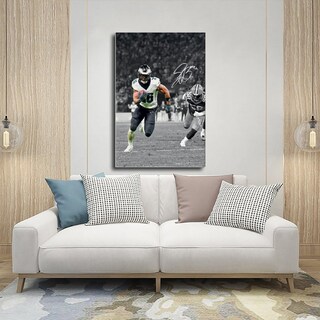 Foto 5 | Foto 5 | Póster De Lona Purerin Saquon Barkley Para Decoración De Dormitorio 30 X 45 Cm - Venta Internacional.