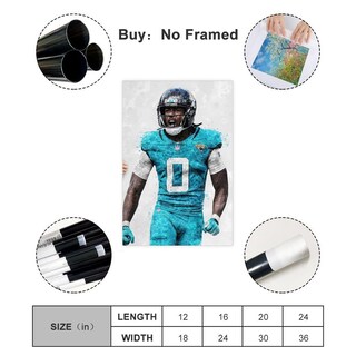 Foto 2 | Foto 2 | Póster Sobre Lienzo Qunan Sports Calvin Ridley 30 X 45 Cm Sin Marco - Venta Internacional.