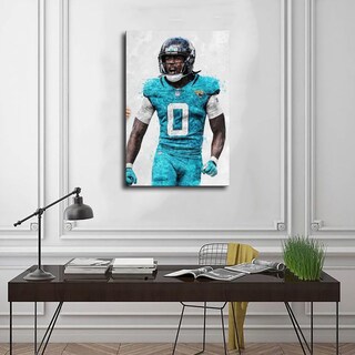 Foto 3 | Foto 3 | Póster Sobre Lienzo Qunan Sports Calvin Ridley 30 X 45 Cm Sin Marco - Venta Internacional.