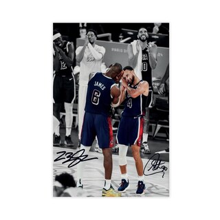Foto 1 | Foto 1 | Póster En Lienzo Para Decoración De Pared Con Estampado De Lebron James Steph Curry - Venta Internacional.