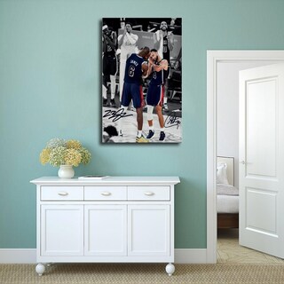 Foto 4 | Foto 4 | Póster En Lienzo Para Decoración De Pared Con Estampado De Lebron James Steph Curry - Venta Internacional.