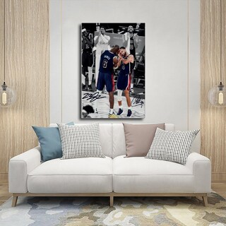 Foto 5 | Foto 5 | Póster En Lienzo Para Decoración De Pared Con Estampado De Lebron James Steph Curry - Venta Internacional.
