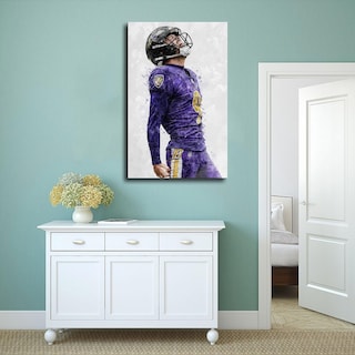 Foto 4 | Foto 4 | Póster Sobre Lienzo Qunan Sports Justin Tucker 30 X 45 Cm Sin Marco - Venta Internacional.
