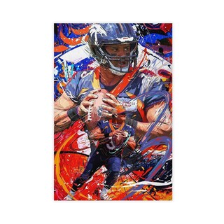 Foto 1 | Foto 1 | Póster En Lienzo Aikelai Russell Wilson Para Decoración De Dormitorio 30 X 45 Cm - Venta Internacional.
