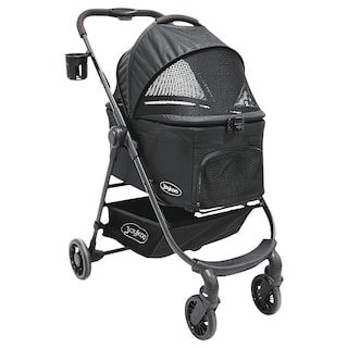 Foto 1 | Foto 1 | Carriola Para Mascotas Cochecito Para Perros Y Gatos Pequeños-medianos Transportadora Extraíble Ligera Y Plegable C/freno -Negro