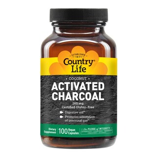 Foto 4 | Foto 4 | Suplemento Country Life De Carbón Activado 260 Mg 100 Cápsulas - Venta Internacional.