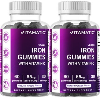 Foto 1 | Foto 1 | Suplemento De Hierro Vitamático En Gomitas De 65 Mg 60 Gomitas Veganas - Venta Internacional.