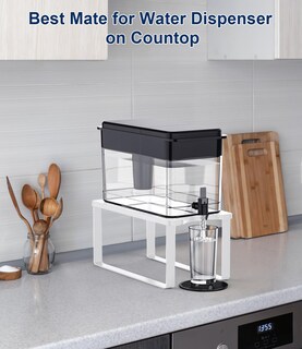 Foto 5 | Foto 5 | Soporte Para Dispensador De Filtro De Agua Primzooty Con Bandeja De Goteo Color Blanco - Venta Internacional.