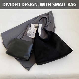 Foto 2 | Foto 2 | Bolso Maoily De Gamuza Marrón Para Mujer 2024 Con Bolso Negro - Venta Internacional.