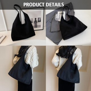 Foto 6 | Foto 6 | Bolso Maoily De Gamuza Marrón Para Mujer 2024 Con Bolso Negro - Venta Internacional.