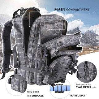 Foto 3 | Foto 3 | Mochila Táctica Hannibal Tactical Molle Assault Paquete De 3 Días - Venta Internacional.