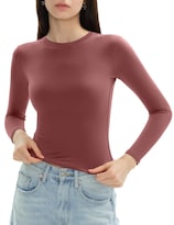 Camisa De Manga Larga C202 Para Mujer  Cuello Redondo  Corte Ajustado  Xxl - Venta Internacional.