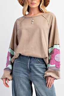 Foto 3 | Foto 3 | Camiseta Keva Molly Para Mujer Estilo Francés Beige Con Estampado De Flores - Venta Internacional.