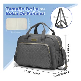 Foto 2 | Foto 2 | Pañalera Mochila De Bebe Moderna Multiusos Viaje Eo Safe Imports Esi-22097 Gris