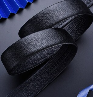 Foto 2 | Foto 2 | Cinturón de Piel para Hombre con Hebilla Negro