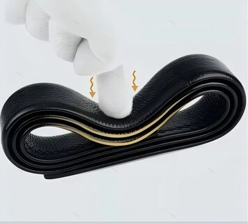 Foto 4 | Foto 4 | Cinturón de Piel para Hombre con Hebilla Negro