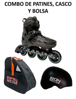 Foto 2 | Foto 2 | Combo De Patines Ajustables Casco Y Bolsa Speed Black