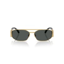 Lentes De Sol Biggie Metallo Dorado Versace