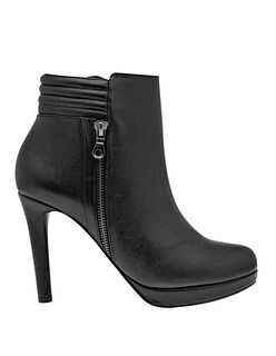 Foto 2 | Foto 2 | Botín Con Tacón Exterior Piel Vegana Color Negro Para Mujer De Rbcollection