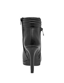 Foto 3 | Foto 3 | Botín Con Tacón Exterior Piel Vegana Color Negro Para Mujer De Rbcollection