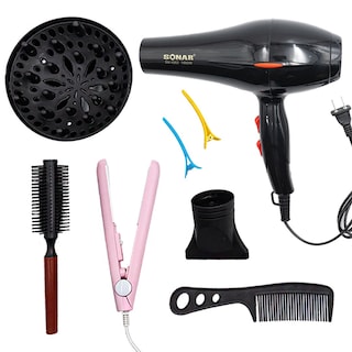 Foto 5 | Foto 5 | Secadora 8 En 1 De 7000w Con Ajuste De Temperatura - Mini Plancha De Cabello Y Accesorios.
