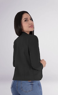 Foto 4 | Foto 4 | Saco Blazer Negro Mujer Clásico Premium Sea Brazil