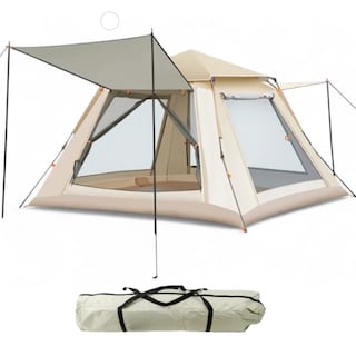 Foto 2 | Foto 2 | Tienda Grande Campaña 3-5 Personas Portátil Cámping Acampar Blanco