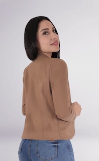 Foto 4 | Foto 4 | Saco Blazer Café Mujer Clásico Premium Sea Brazil