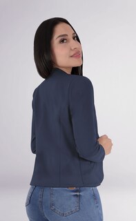 Foto 4 | Foto 4 | Saco Blazer Azul Marino Mujer Clásico Premium Sea Brazil