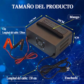 Foto 2 | Foto 2 | Cargador De Batería Inteligente De 12 V 24 V 20 A 400 W Gris