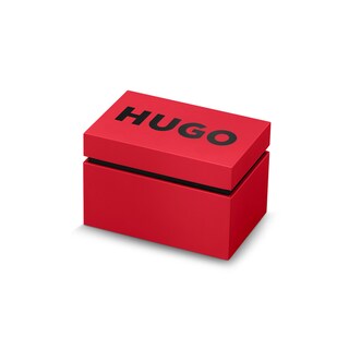 Foto 5 | Foto 5 | Reloj Para Hombre Hugo #first 1530188 Acero Inoxidable Esfera Negra Correa De Piel Negra 43 Mm