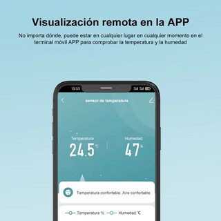 Foto 4 | Foto 4 | Termohigrómetro De Temperatura Y Humedad Wi-fi Blanco