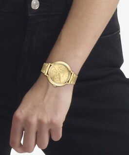 Foto 4 | Foto 4 | Reloj Para Mujer Hugo #edgy 1540120 Acero Inoxidable Con Brazalete Dorado Y Carátula Dorada 38 Mm