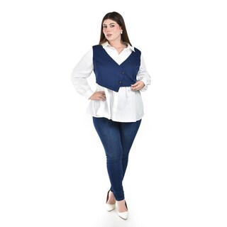 Foto 1 | Foto 1 | Camisa con Chaleco Roman Fashion para Mujer