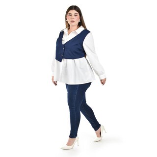 Foto 2 | Foto 2 | Camisa con Chaleco Roman Fashion para Mujer